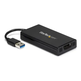 StarTech USB 3.0 to DisplayPort Adapter - DisplayLink Certified - 4K 30Hz - USB / DisplayPort adapter - TAA Compliant - USB Type A (M) to DisplayPort (F) - USB 3.0 - 9 m - 4K support, USB power - black - for P/N: MDP2DPMM10, MDP2DPMM3, MDP2DPMM6, MDP2DVIMM6BS, TB33A1C