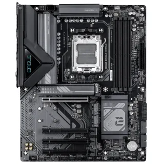 Gigabyte B840 EAGLE WIFI6E AMD AM5 Socket Motherboard, ATX, 4x DDR5 Slots, 3x M.2 Sockets, Fitted I/O Shield, 2.5GbE LAN, Wi-Fi 6E, 1x DisplayPort / 1x HDMI Port