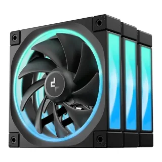 DeepCool FL12 120mm PWM 3 Pack Fan - High Performance, Low Noise, Fluid Dynamic Bearing, 36 ARGB LEDs, 500-2150 RPM, 55 CFM Airflow, 4-Pin PWM Control