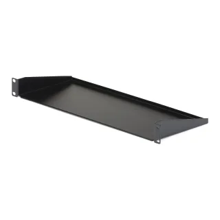 Startech 1U Server Rack Cabinet Shelf, 7in Deep Fixed Cantilever Tray, Rackmount Shelf for 19" AV/Data/Network Equipment Enclosure with Cage Nuts & Screws, 33lbs Weight Capacity - 1U Rack Shelf 7" Deep (CABSHELF1U) - Rack shelf - black - 1U - 19" - for P/N: RK12OD2, RK2537BKM, RK3236BKF, RK4236BKB, RK4242BK24, RK4242BK30, RKQMCAB12V2