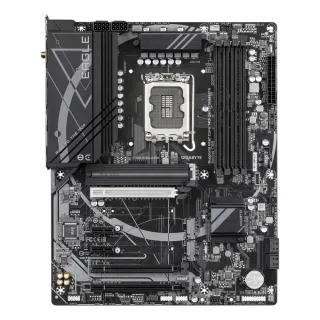 Gigabyte Z790 EAGLE AX Intel 1700 Socket Motherboard, ATX, 4x DDR5 Slots, 3x M.2 Sockets, Fitted I/O Shield, 2.5GbE LAN, Wi-Fi 6E, 1x DisplayPort / 1x HDMI Port