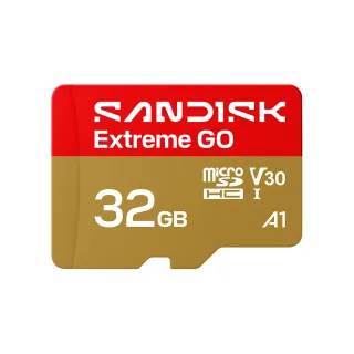 SanDisk Extreme Go - Flash memory card - 32 GB - A1 / Video Class V30 / UHS-I U3 - microSDHC UHS-I
