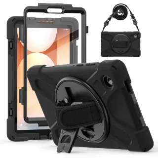 Samsung Tab A11 military grade drop protection rugged case with hand & shoulder strap