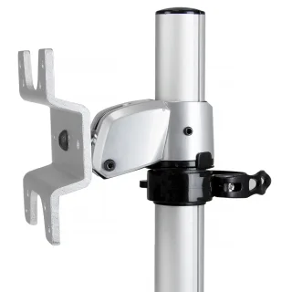 Startech Single Monitor Stand - Adjustable - Supports Monitors 12" to 34" - Premium - Single Screen VESA Monitor Mount Stand - Silver (ARMPIVSTND) - Mounting kit (desk stand, feet, wrench, screws, cable clip) - for LCD display - plastic, steel - silver - screen size: 12"-34