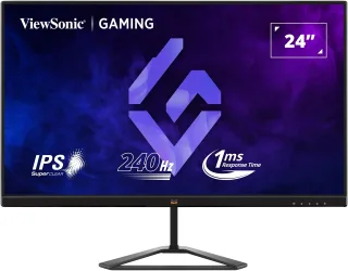 ViewSonic VX2479A-HD-PRO - LED monitor - gaming - 24" (23.8" viewable) - 1920 x 1080 Full HD (1080p) @ 240 Hz - IPS - 250 cd/m² - 1000:1 - HDR10 - 1 ms - 2xHDMI, DisplayPort
