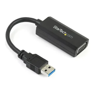 StarTech USB 3.0 to VGA Display Adapter 1920x1200, On-Board Driver Installation, Video Converter with External Graphics Card - Windows (USB32VGAV) - USB / VGA adapter - USB Type A (M) to HD-15 (VGA) (F) - USB 3.0 - 19.5 m - 1920 x 1200 (WUXGA) support - for P/N: MXT101MM