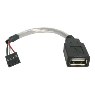 StarTech 6in USB 2.0 A to USB 4 Pin to Motherboard Header Adapter F/F - USB cable - USB (F) to 4 pin USB 2.0 header (F) - USBMBADAPT - USB cable - USB (F) to 4 pin USB 2.0 header (F) - 15 cm