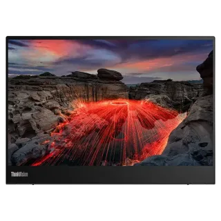Lenovo ThinkVision M14t Gen 2 - LED monitor - 14" - portable - touchscreen - 2240 x 1400 @ 60 Hz - IPS - 300 cd/m² - 1500:1 - 6 ms - 2xUSB-C - raven black