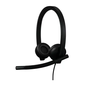 Logitech H570e - Headset - on-ear - wired - USB-C - Certified for Microsoft Teams