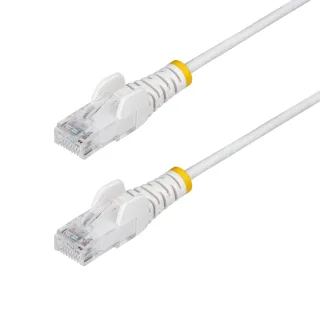 Startech 1.5m White Slim CAT6 Ethernet Cable, Snagless, 28AWG, LSZH - Patch cable - RJ-45 (M) to RJ-45 (M) - 1.5 m - 3.6 mm - UTP - CAT 5/5e/6 - IEEE 802.3bt - halogen-free, snagless - white