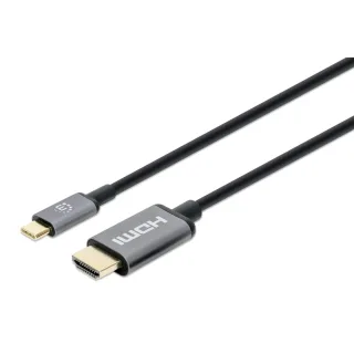 Manhattan 151764 USB-C to HDMI Cable 2M- Male/Male 4K/60HZ Black Polybag