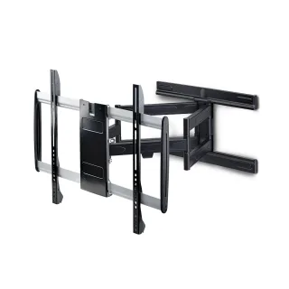 Startech - Mounting kit (wall mount, 2 vertical brackets) - articulating - for flat panel - low profile, VESA 600x400, 45Kg - aluminium, steel - black, silver - screen size: 32"-65" - wall-mountable - TAA Compliant