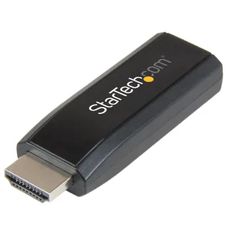 StarTech HDMI to VGA Adapter - Aux Audio Output - Compact - 1920x1200 - HDMI to VGA (HD2VGAMICRA)