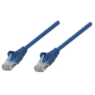 Intellinet 737128 Network Cable CAT6A Copper 20M- Blue S/Ftp Snagless/Booted