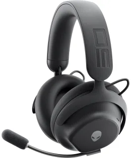 Alienware Pro Wireless Gaming Headset - Headset - full size - Bluetooth / 2.4 GHz radio frequency - wireless, wired - active noise cancelling - USB - lunar light