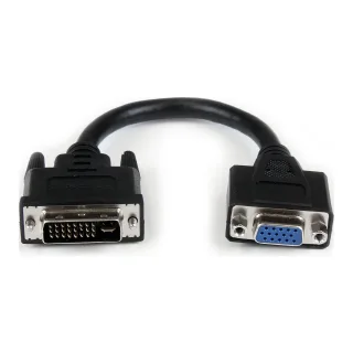 StarTech 8in DVI to VGA Cable Adapter - DVI-I Male to VGA Female Dongle Adapter (DVIVGAMF8IN)
