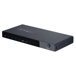 Startech 4-Port 8K HDMI Switch, HDMI 2.1 Switcher 4K 120Hz HDR10+, 8K 60Hz UHD, HDMI Switch 4 In 1 Out, Auto/Manual Source Switching, Remote Control and Power Adapter Included - 7.1 Channel Audio/eARC (4PORT-8K-HDMI-SWITCH)