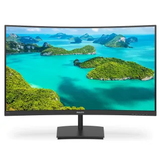 Philips E-line 271E1SCA - LED monitor - curved - 27" - 1920 x 1080 Full HD (1080p) @ 75 Hz - VA - 250 cd/m² - 3000:1 - 4 ms - HDMI, VGA - speakers - textured black