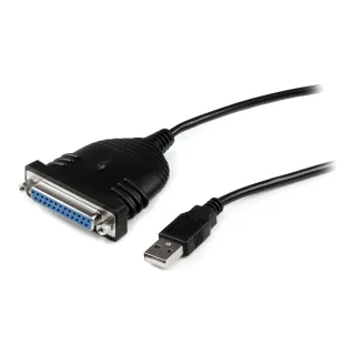 Startech 6 ft / 2m USB to DB25 Parallel Printer Adapter Cable - 2 Meter USB to IEEE-1284 Printer Cable - USB A to DB25 M/F (ICUSB1284D25)