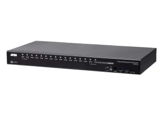 ATEN CS19216 - KVM / audio / USB switch - 16 x KVM / audio / USB - 1 local user - desktop, rack-mountable