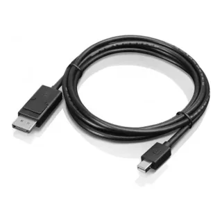 Lenovo - DisplayPort cable - Mini DisplayPort (M) to DisplayPort (M) - 2 m - for ThinkCentre M75t Gen 2, ThinkPad P51, ThinkStation P330 Gen 2, P34X, P350, P520, P620