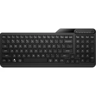 HP 460 - Keyboard - multi device, swift pair, compact with numpad, 2-zone layout - wireless - Bluetooth 5.3 - QWERTY - English - jack black