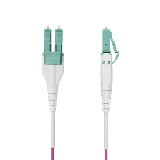 Startech 40m (131ft) LC/LC (UPC) OM4 Multimode Fiber Optic Cable - Patch cable - LC/UPC duplex multi-mode (M) to LC/UPC duplex multi-mode (M) - 40 m - 40 m - 1.6 mm - fibre optic - duplex - 50 / 125 micron - OM4 - OFNR - jumper - erika violet