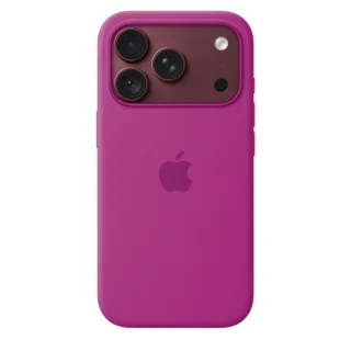 Apple - Protective cover for mobile phone - MagSafe compatibility - silicone - magenta - for iPhone 18 Pro
