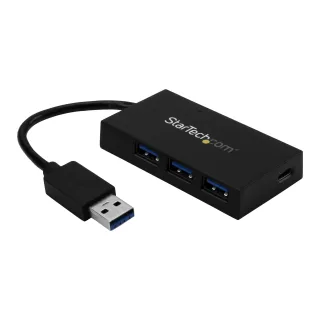 Startech 4 Port USB 3.0 Hub, USB Type-A Hub with 1x USB-C & 3x USB-A Ports (SuperSpeed 5Gbps), USB Bus Powered, USB 3.1/USB 3.2 Gen 1 Adapter Hub, Portable USB Hub for Laptop/Desktop - Windows/macOS/Linux (HB30A3A1CFB) - Hub - 4 x SuperSpeed USB 3.0 - desktop - for P/N: CFASTRWU3C, SDMSDRWU3AC