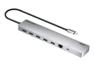 ATEN UH3240 - Docking station - USB-C - 2 x HDMI - 1GbE