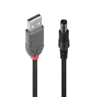Lindy 70267 1.5M USB to DC Adapter Cable 2.5MM Inner 5.5MM Outer Tip
