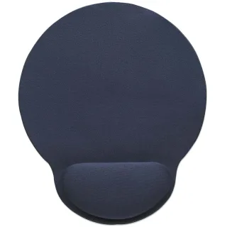 Manhattan 434386 Wrist Gel Support Pad Mouse Mat -Blue Non Slip Base
