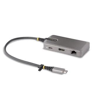 Startech USB-C Multiport Adapter, 4K 60Hz HDMI w/HDR, 2-Port 5Gbps USB 3.0 Hub, 100W Power Delivery Pass-Through, GbE, USB Type C Mini Docking Station, Works with Chromebook certified - Windows, macOS (103B-USBC-MULTIPORT) - Docking station - USB-C / USB4 / Thunderbolt 3 / Thunderbolt 4 - HDMI - 1GbE