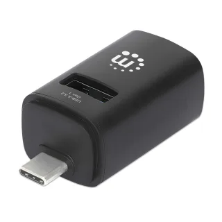 Manhattan 180993 USB-C Dock/Hub 3-PORT Compact 3X USB-A USB 3.0 Bus Power Black
