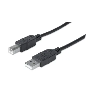 Manhattan 333368 USB-A to Usb-b Cable 1.8M- Male/Male 480MBPS (USB 2.0) Blck