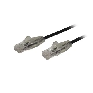 Startech 3m Slim LSZH CAT6 Ethernet Cable, 10 Gigabit Snagless RJ45 100W PoE Patch Cord, CAT 6 10GbE UTP Network Cable w/Strain Relief, Black, ETL, Low Smoke Zero Halogen - Category 6 - 28AWG (N6PAT300CMBKS)