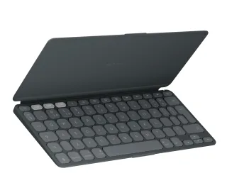 Logitech Keys-To-Go 2 for iPad - Keyboard - built-in cover - wireless - Bluetooth LE - QWERTY - UK - graphite