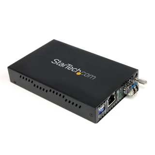 Startech 1000 Mbps Gigabit Single-Mode Copper to Fiber Media Converter - Ethernet (1000Base-T) to LC Fiber Converter (ET1000S40LC2) - Fibre media converter - 1GbE - 1000Base-LX, 1000Base-SX, 1000Base-T - RJ-45 / LC single-mode - up to 40 km - 1310 nm - for P/N: SVA12M2NEUA, SVA12M5NA
