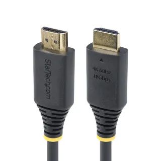 Startech 30cm (1ft) High Speed HDMI Cable, 4K60Hz - Premium High Speed - HDMI cable with Ethernet - HDMI male to HDMI male - 30 cm - shielded - black - halogen-free, passive, 4K60Hz support, 1080p support 240Hz, 2K144Hz support