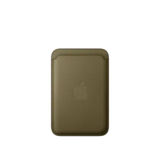 Apple - Wallet for mobile phone / credit card - MagSafe compatibility - microtwill, FineWoven - dark olive - for iPhone 12, 13, 14, 15, 16, 16e, 17, 17e, 18, Air