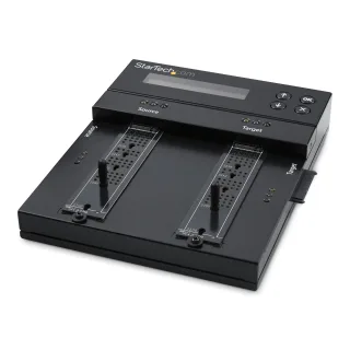 StarTech Standalone M.2 SATA & M.2 NVMe Duplicator and Eraser, HDD/SSD Cloner & Wiper for M.2 PCIe AHCI/NVMe, M.2 SATA, 2.5/3.5" SATA Drives, External Hard Drive Eraser/Duplicator, TAA - Drive Sanitizer/Copier - Solid state / hard drive duplicator/eraser - 4 bays (SATA-600 / PCI Express (NVMe)) - TAA Compliant