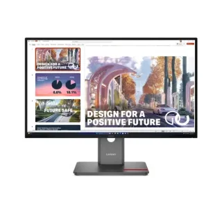 Lenovo ThinkVision P27QD-40 - LED monitor - 27" - 2560 x 1440 QHD @ 120 Hz - IPS - 350 cd/m² - 1500:1 - 4 ms - HDMI, DisplayPort - raven black