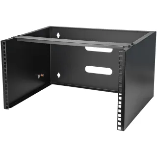 Startech Wall Mount Patch Panel Bracket - 6U - 14in Deep (WALLMOUNT6) - Cabinet - wall mountable - black - 6U - 19