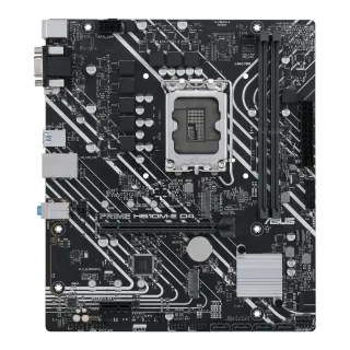 ASUS PRIME H610M-E D4-CSM - Motherboard - micro ATX - LGA1700 Socket - H610 Chipset - USB 3.2 Gen 1 - Gigabit LAN - onboard graphics (CPU required) - HD Audio (8-channel)