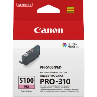 Canon PFI-5100 PM - 14.4 ml - photo magenta - original - hanging box - ink tank - for imagePROGRAF PRO-310