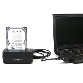 Startech SuperSpeed USB 3.0 to SATA Hard Drive Docking station for 2.5/3.5 HDD - HDD Docking station - SATA Dock - HDD docking station - bays: 1 - 2.5", 3.5" - SATA 3Gb/s - USB 3.0 - black