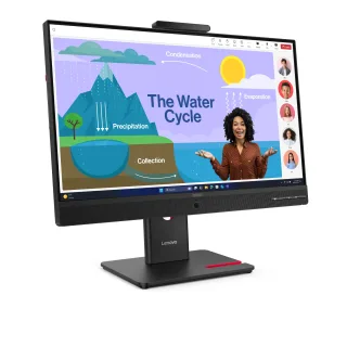 Lenovo ThinkVision T24D-4v - LED monitor - 1920 x 1080 Full HD (1080p) @ 120 Hz - IPS - 250 cd/m² - 1500:1 - 4 ms - HDMI, 2xDisplayPort, 2xUSB-C - speakers - eclipse black