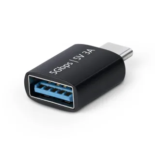 StarTech USB-C to USB-A Adapter, USB 5Gbps, Compact USB-C Male to USB-A Female Adapter, Durable Metal Housing, M/F - USB adapter - USB-C (M) to USB (F) - USB 3.2 Gen 1 - 5 V - 3 A - passive, up to 5 Gbps data transfer rate - black