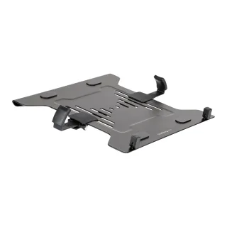 Startech VESA Laptop Tray, Adjustable Monitor Arm Laptop Tray Secures Notebooks up to 4.5kg (9.9lb), 75x75 & 100x100 VESA Holes, Ventilated, Compatible w/ Monitor Desk Mounts & Stands - Vertical Laptop Holder (LAPTOP-ARM-TRAY)