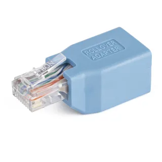 Startech Cisco Console Rollover Adapter for RJ45 Ethernet Cable - Network adapter cable - RJ-45 (M) to RJ-45 (F) - blue - ROLLOVER - Network adapter cable - RJ-45 (M) to RJ-45 (F) - blue